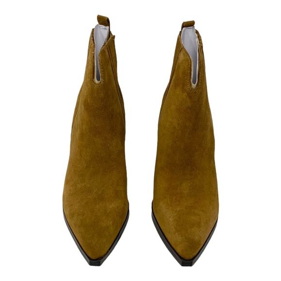 Marc Fisher Maree Brown Suede Block Heel Bootie Size 9 NWT $169 MSRP - Picture 5 of 7